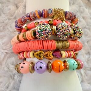 Colorful Handmade Beaded Bracelet Set